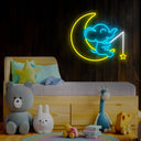 Moon And Elephant Neon Sign - Reels Custom
