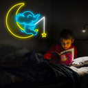 Moon And Elephant Neon Sign - Reels Custom