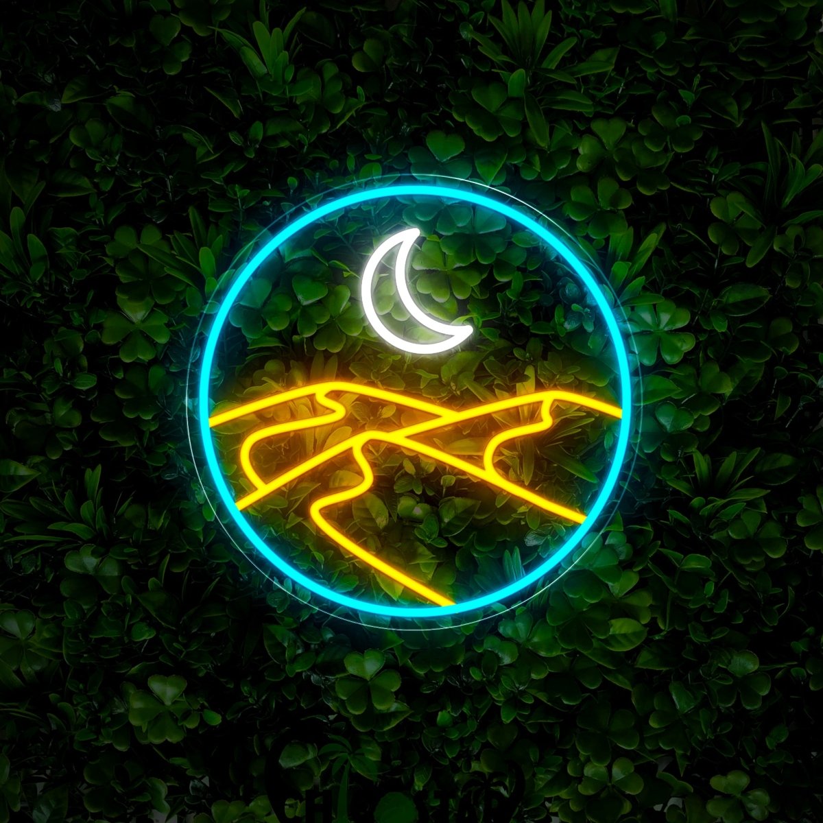 Moon Dunes Self-Standing Neon Sign - Reels Custom