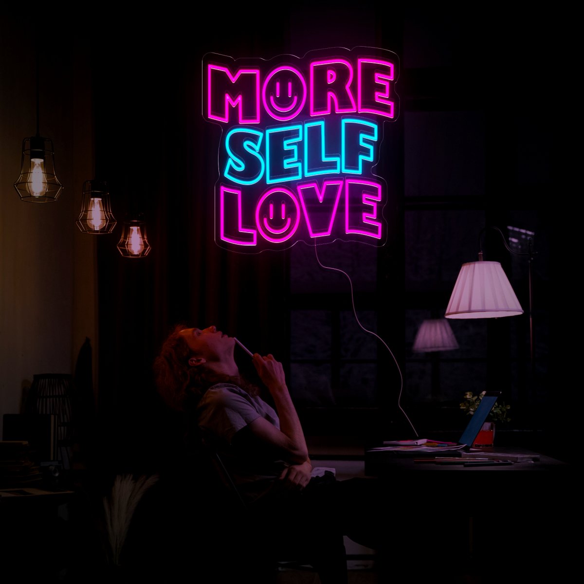 More Self Love Neon Sign - Reels Custom