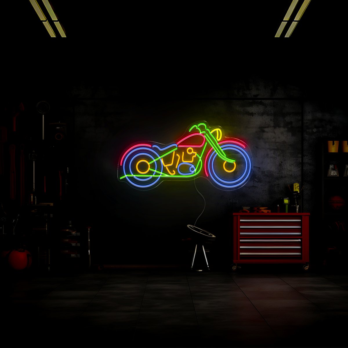 Motorcycles Neon Sign - Reels Custom