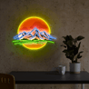Mountain Sunset Artwork Neon Sign - Reels Custom