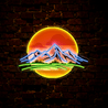 Mountain Sunset Artwork Neon Sign - Reels Custom