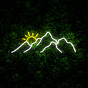 Mountains Sunset Neon Sign - Reels Custom