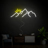 Mountains Sunset Neon Sign - Reels Custom