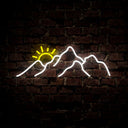 Mountains Sunset Neon Sign - Reels Custom