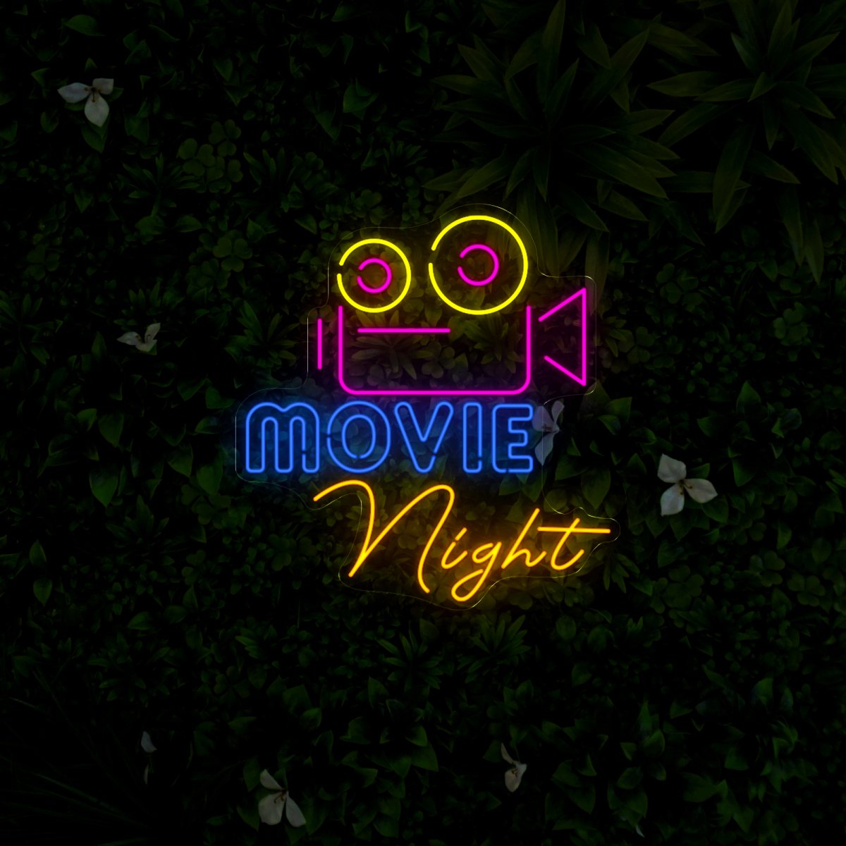 Movie Night Neon Sign - Reels Custom