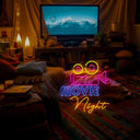 Movie Night Neon Sign - Reels Custom
