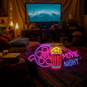 Movie Night Neon Sign - Reels Custom