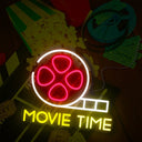 Movie Time Neon Sign - Reels Custom