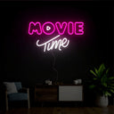 Movie Time Neon Sign - Reels Custom