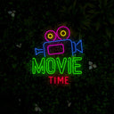 Movie Time Neon Sign - Reels Custom