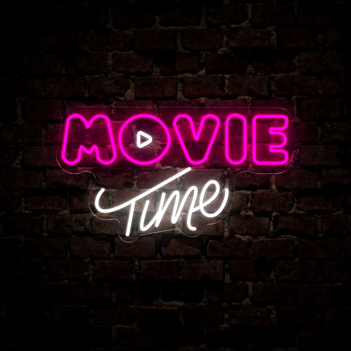 Movie Time Neon Sign - Reels Custom