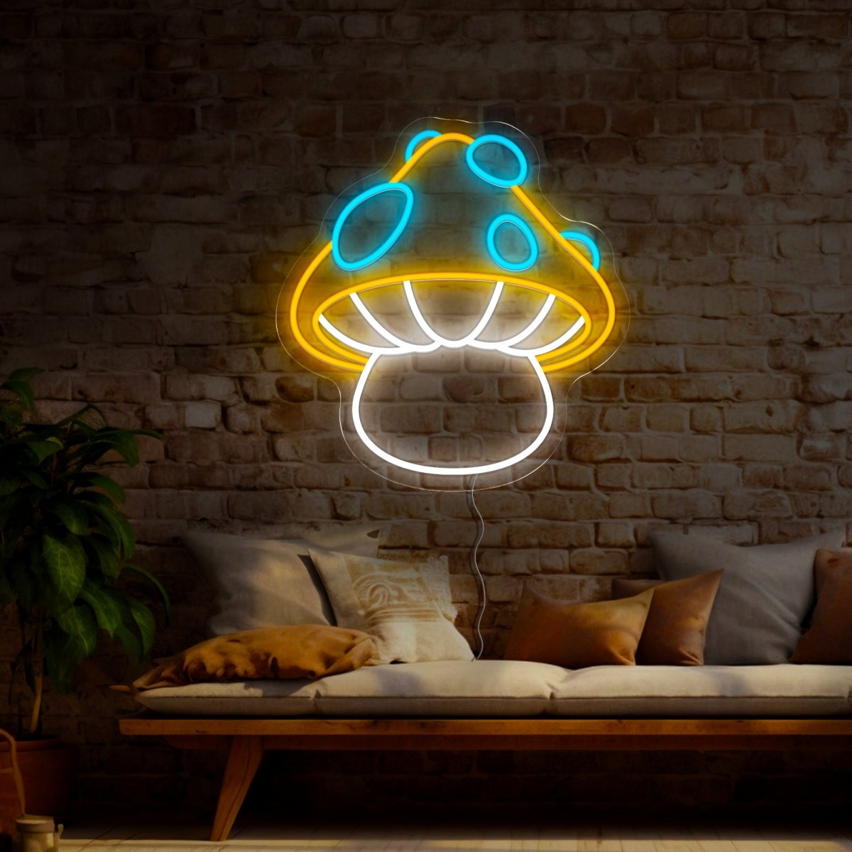 Mushroom Neon Sign - Reels Custom