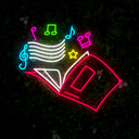 Music Book Led Neon Sign - Reels Custom