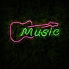 Music Guitar Neon Sign - Reels Custom