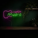 Music Guitar Neon Sign - Reels Custom
