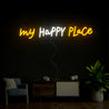 My Happy Place Neon Sign - Reels Custom