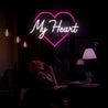 My Heart Neon Sign - Reels Custom