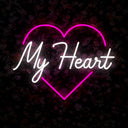 My Heart Neon Sign - Reels Custom