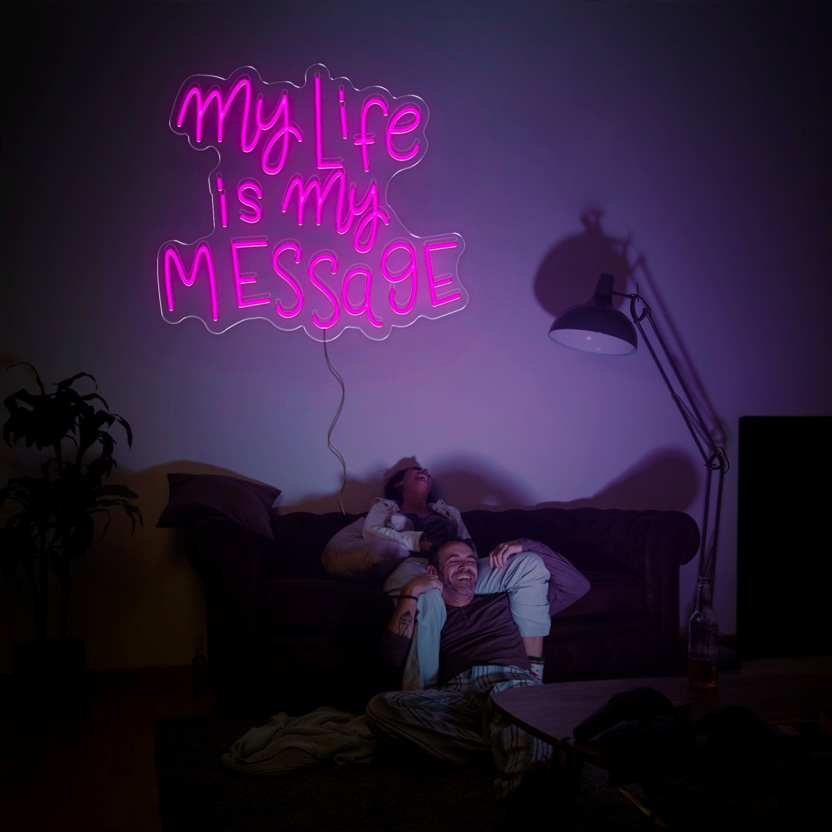 My Life Is My Message Neon Sign - Reels Custom