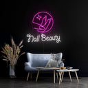 Nail Beayty And Hair Salon Led Neon Sign - Reels Custom
