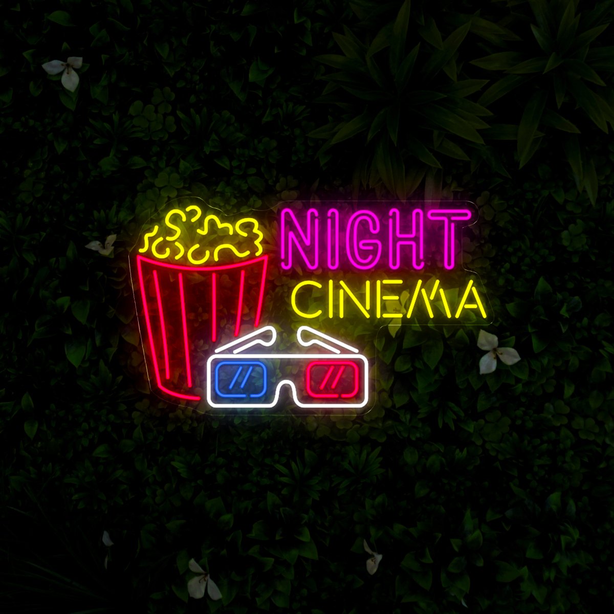 Night Cinema 3D Neon Sign - Reels Custom