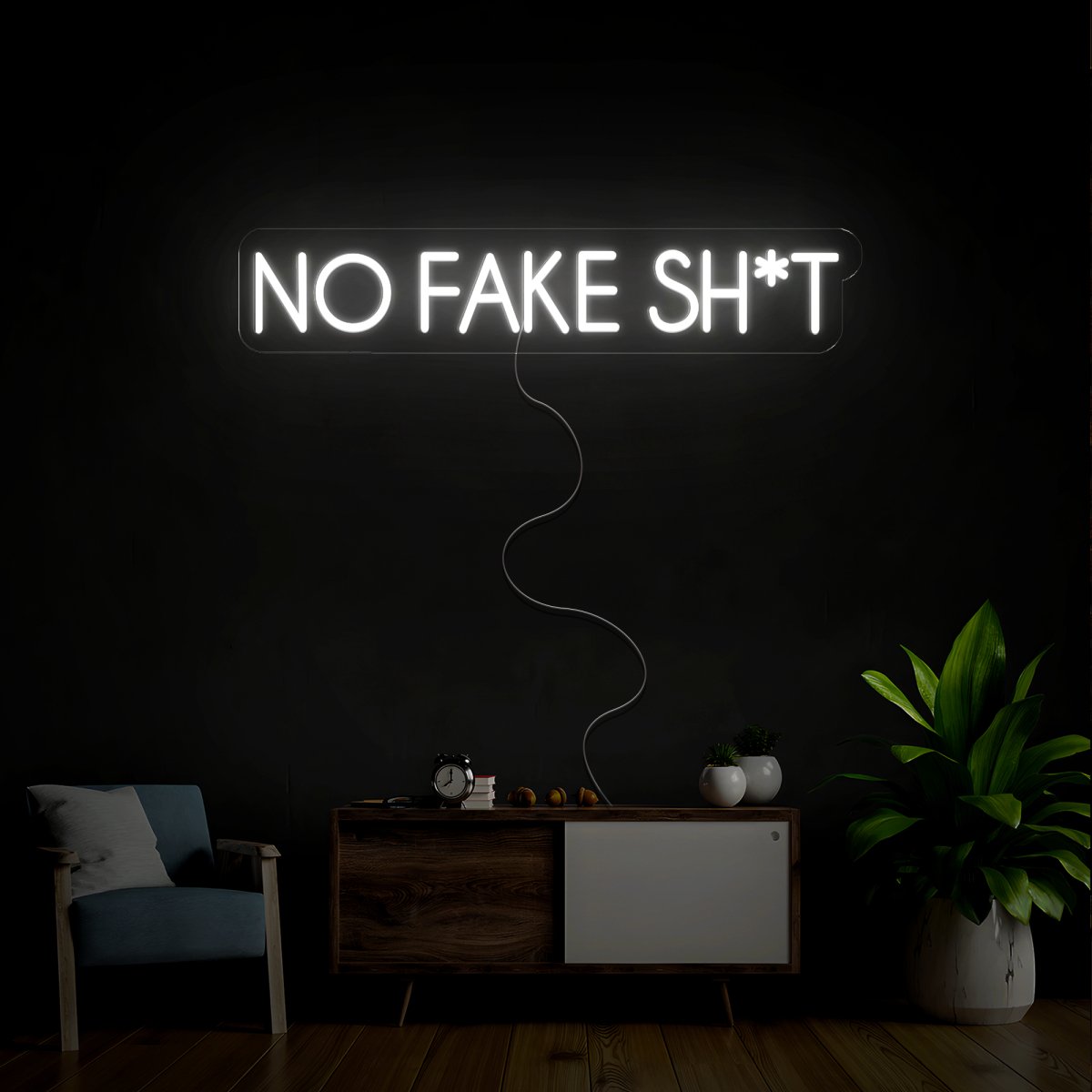 No Fake Sh*t Neon Sign - Reels Custom