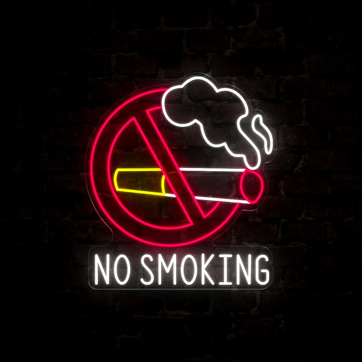 No Smoking Neon Sign - Reels Custom