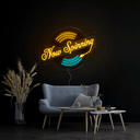 Now Spinning Record Artwork Neon Sign - Reels Custom