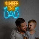 Number One Dad Neon Sign - Reels Custom