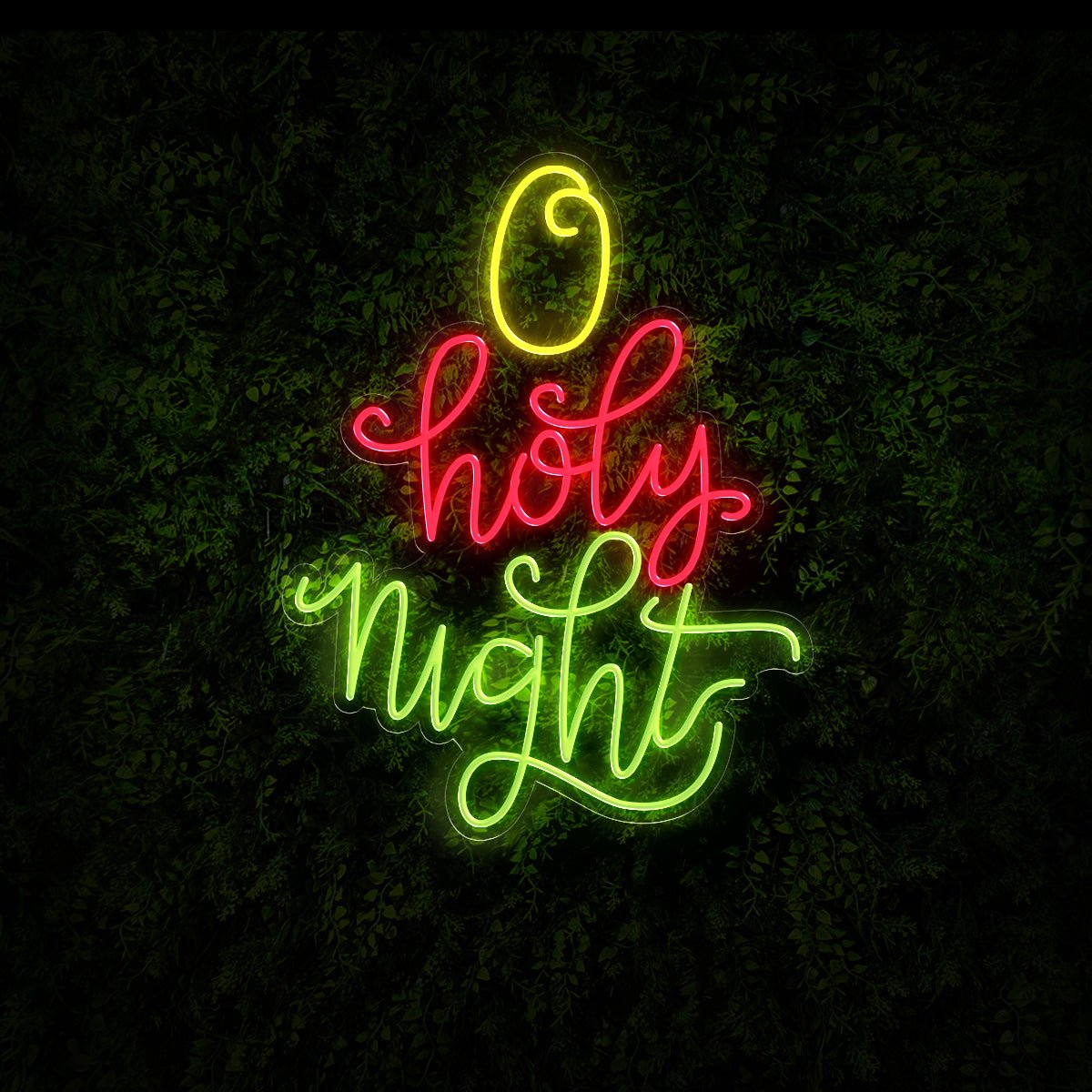 O Holy Night Christmas Led Neon Sign - Reels Custom