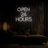 Open 24 Hours Neon Sign - Reels Custom