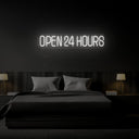 Open 24 Hours Neon Sign - Reels Custom