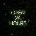 Open 24 Hours Neon Sign - Reels Custom