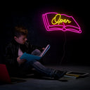 Open Book Neon Sign - Reels Custom