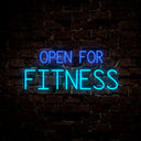 Open For Fitness Neon Sign - Reels Custom