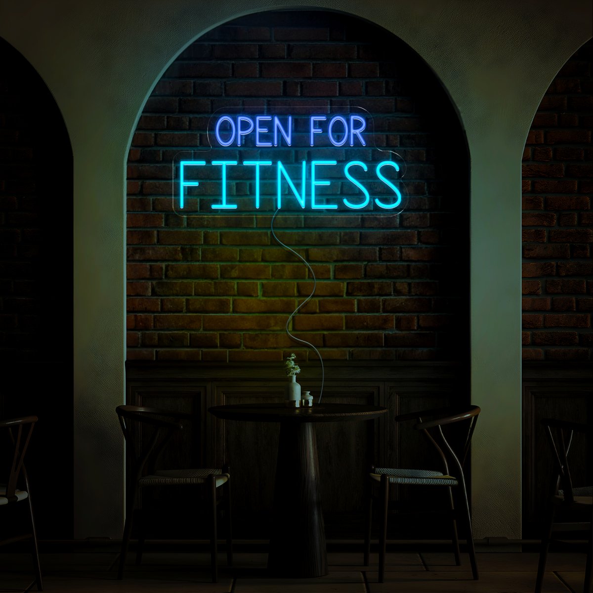 Open For Fitness Neon Sign - Reels Custom