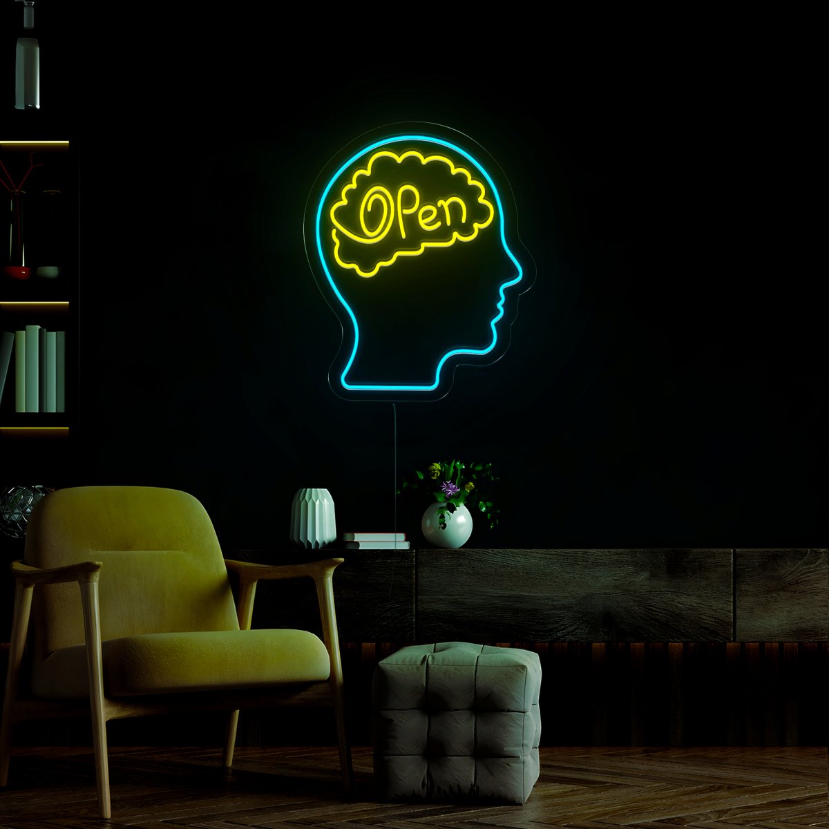 Open Mind Neon Sign - Reels Custom