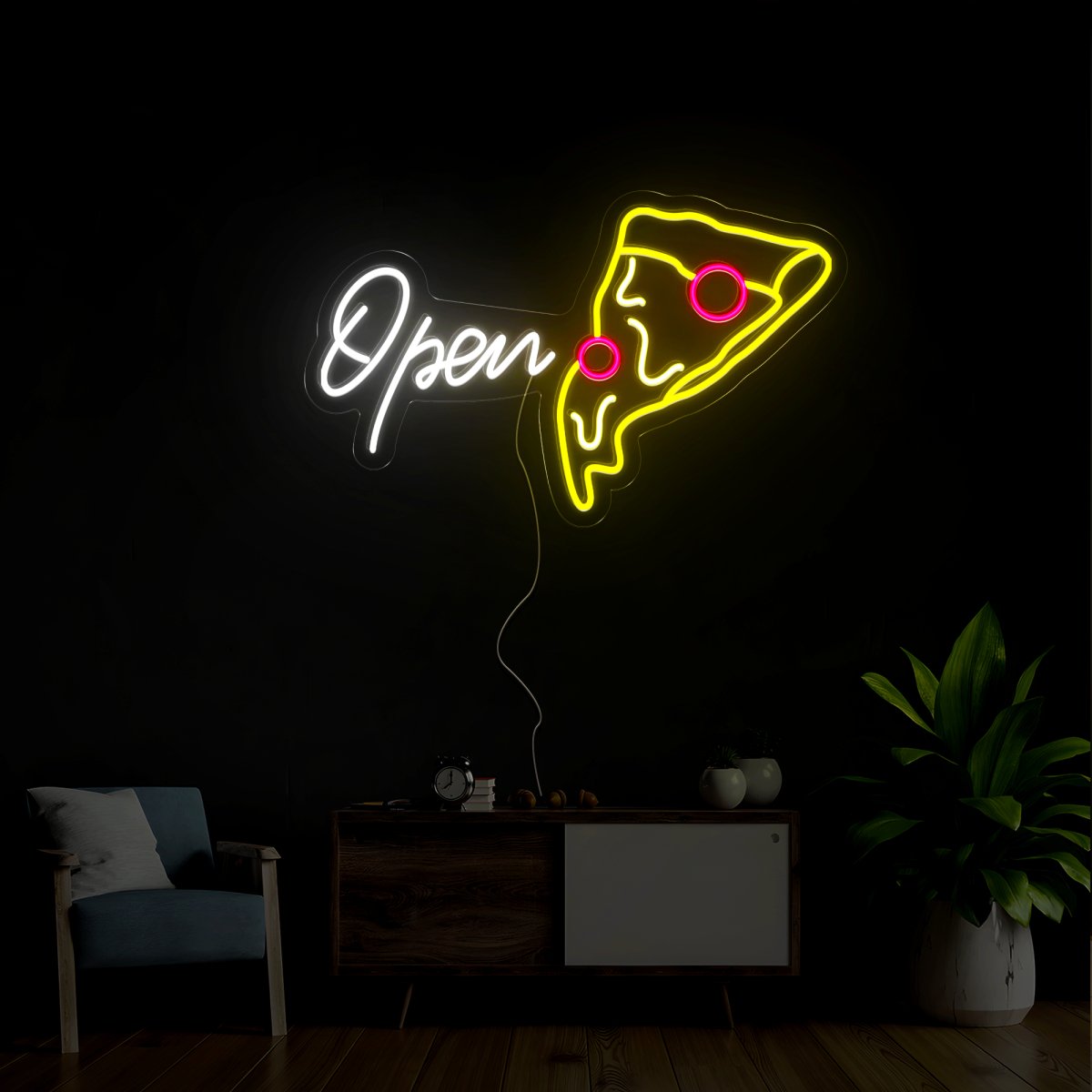 Open Pizza Neon Sign - Reels Custom