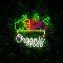 Organic Food Neon Sign - Reels Custom