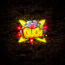 Ouch Comic Text Speech Bubble Artwork Led Neon Sign - Reels Custom
