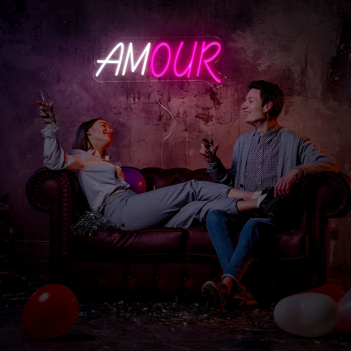 Our Amour Neon Sign - Reels Custom