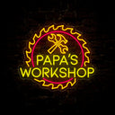 Papa's Workshop Father's Day Led Neon Sign - Reels Custom