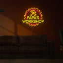 Papa's Workshop Father's Day Led Neon Sign - Reels Custom