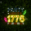 Party Like It's 1776 Artwork Neon Sign - Reels Custom