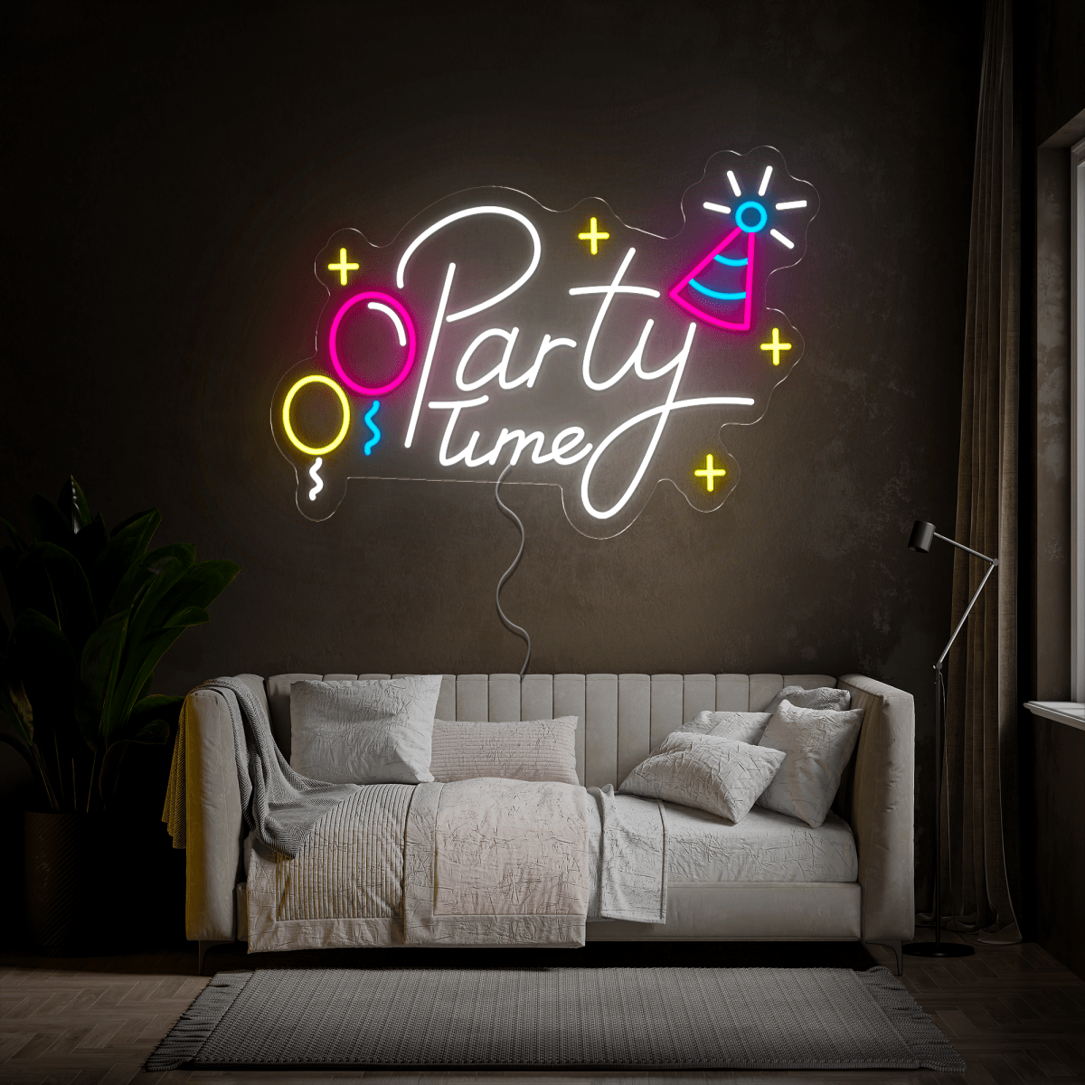 Party Time Neon Sign - Reels Custom