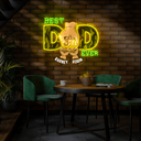 Personalized Best Dad Ever Artwork Neon Sign - Reels Custom