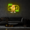 Personalized Best Dad Ever Artwork Neon Sign - Reels Custom