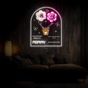 Personalized Birth Month Flower Artwork Neon Sign - Reels Custom